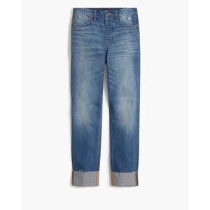 J. Crew Women's Essential Straight Jeans in Medium Wash